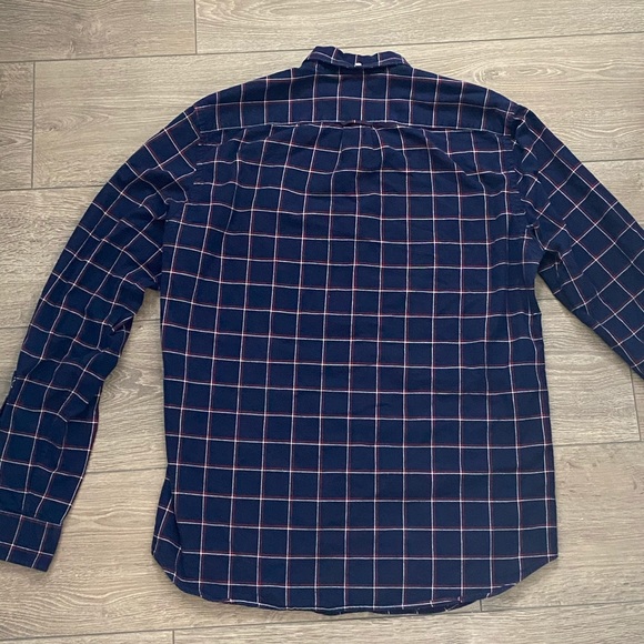 J. Crew Oxford Slim Blue Flannel - Picture 2 of 3
